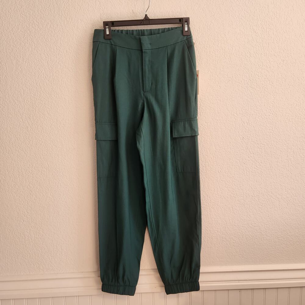 A New Day Women's Size 4 Teal Cargo Joggers NWT‎